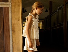 Name It top bleached sand with cloud dancer stripes  